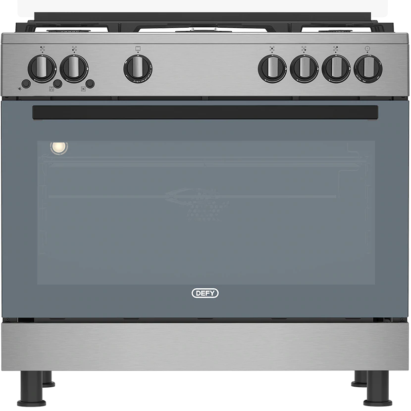 Defy New York full gas range cooker in stainless steel
